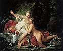 BOUCHER FRANCOIS (1703-1770) - Leda e il Cigno